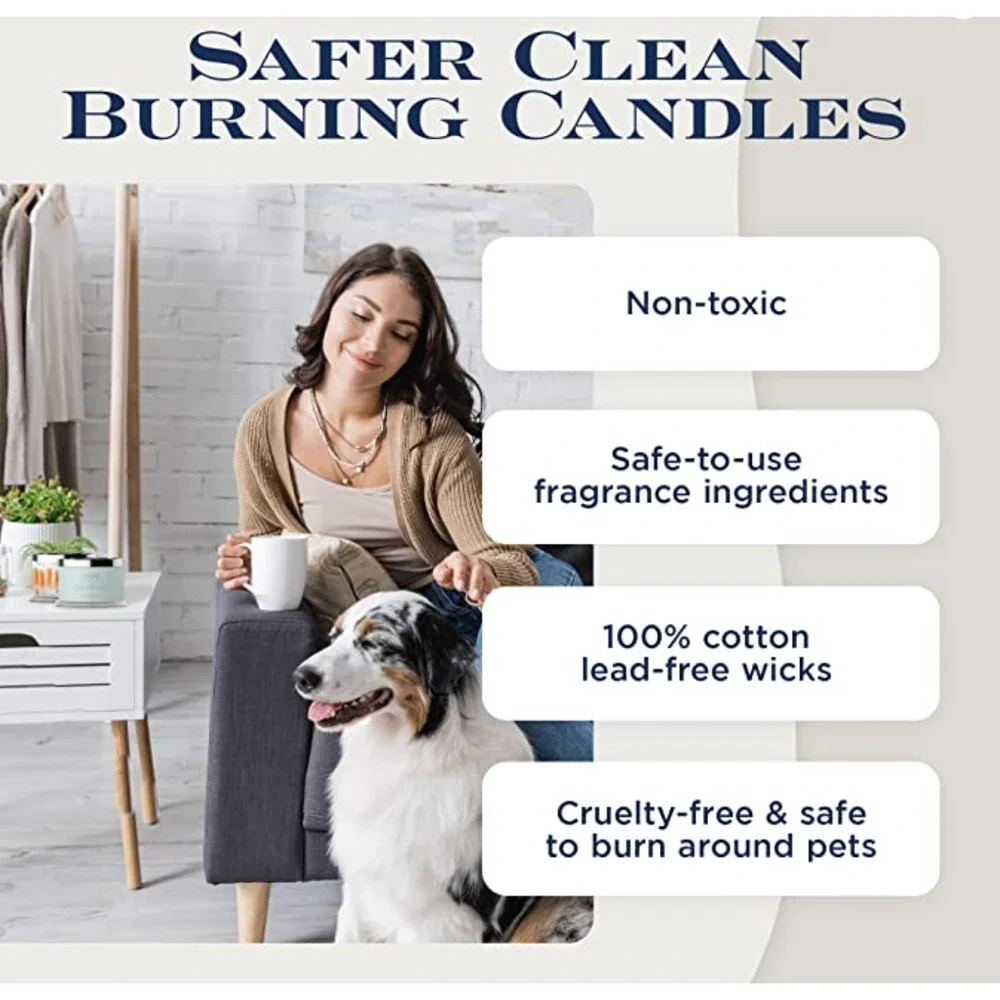 HomeWorx Orchid & Sweet Grass Scented 4-Wick Candle Burn Time 55 hours
